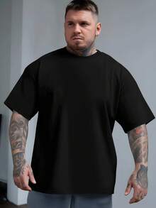 Men's German 2026 Printed T-Shirt - Loose Fit, Short Sleeve With Football And Flag Design, Breathable Crew Neck, Casual Summer Sportswear, Football Fan Clothing, Flag Print Clothing, Comfortable Fit, Plus Sizes - 黑色 - 查看 5
