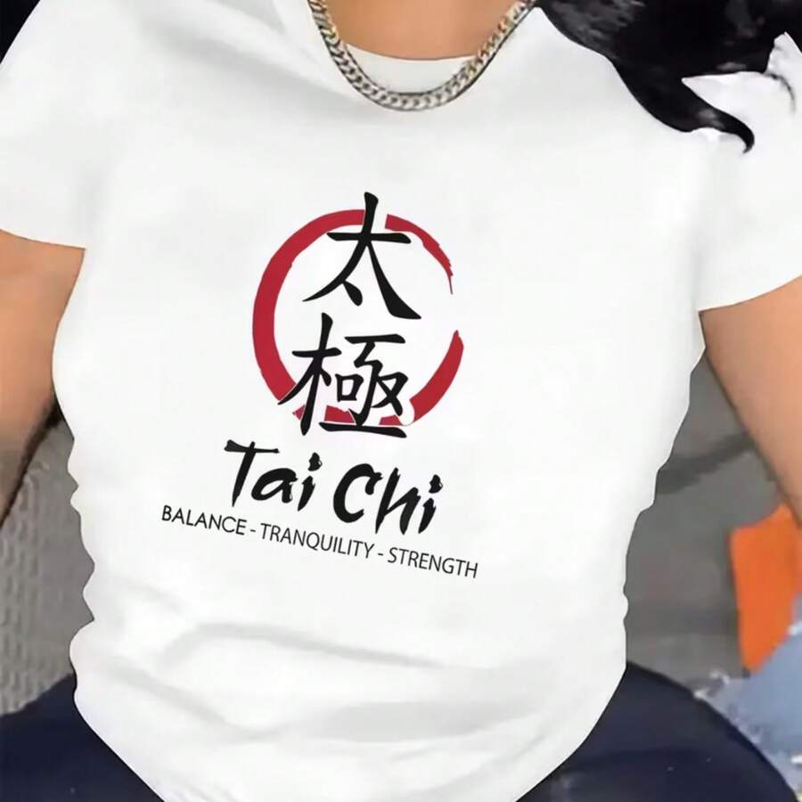 Camiseta estampada, tejida en algodón puro, con diseño de cuello redondo, estilo unisex, camisa creativa y moderna, ideal para primavera y otoño, holgada y cómoda para hombres y mujeres. - Blanco - Ver 1