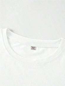 100% algodón puro, transpirable y agradable para la piel. Diseño clásico de cuello redondo, corte ajustado y adecuado para todo tipo de cuerpos. Estampado de moda con estilo minimalista y de alta calidad. Diseño unisex perfecto para conjuntos de pareja, ideal para el transporte diario, citas, ocio y ropa urbana - versátil y atemporal. - Blanco - Ver 5