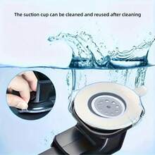 Giá đỡ điện thoại đa năng cho ô tô, giá đỡ điện thoại gắn trên bảng điều khiển/bàn làm việc bằng cốc hút mạnh mẽ, phù hợp với hầu hết các dòng điện thoại thông minh. - màu đen - Xem 10