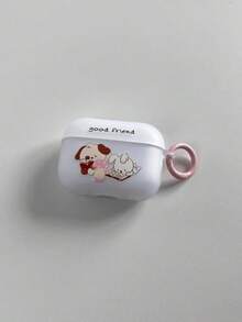 Ốp bảo vệ màu trắng mờ trong suốt hình gấu dành cho AirPods 2/3/4/Pro/Pro2/Pro3 - Trong sáng - Xem 6
