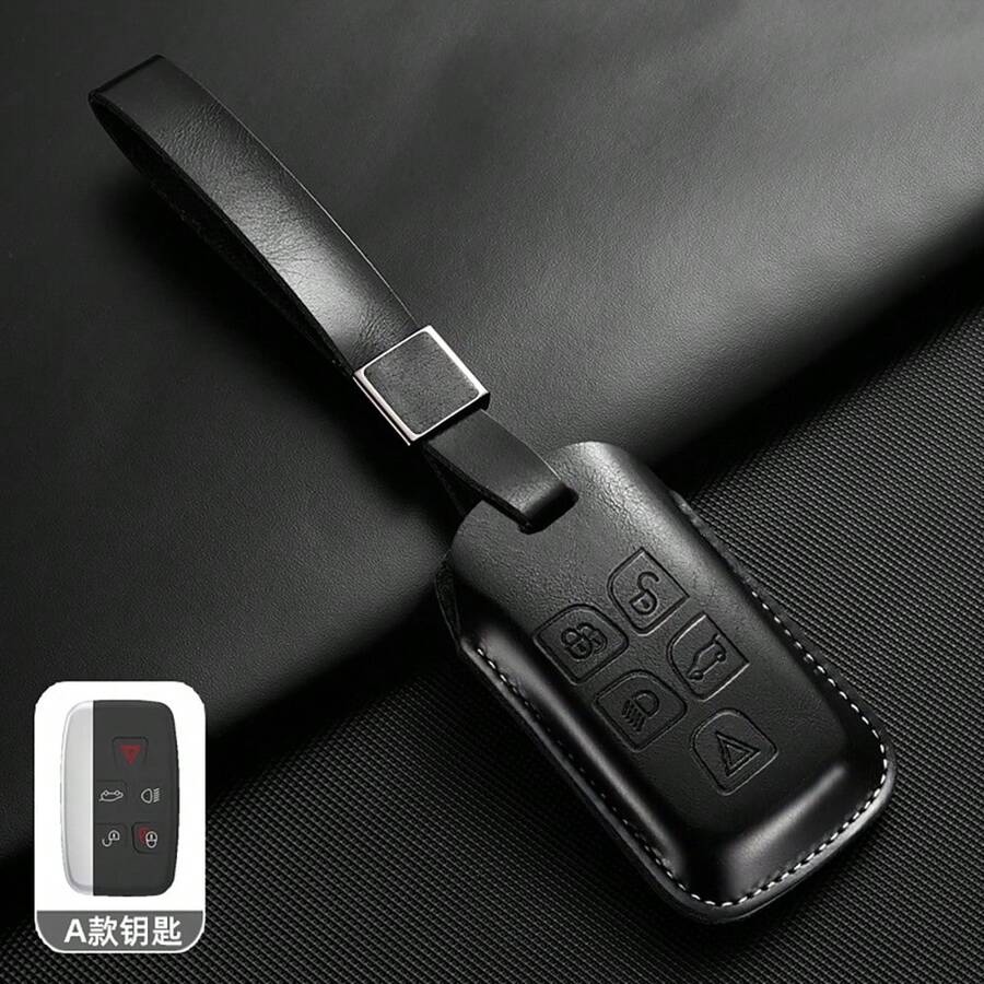 Bao da kiểu dáng giả da cho chìa khóa điều khiển từ xa ô tô dành cho Land Rover Range Rover Sport Evoque Freelander Velar Discovery 4 XE XJ XF - Loại A - Xem 1