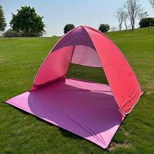 UPF 50+ Instant Pop Up Beach Tent - Includes Carry Bag , Sun Shelter For Family, 2-3 People With Triangle Design – Lightweight Portable Canopy For Beach, Camping & Outdoor - Multicolor - View 6