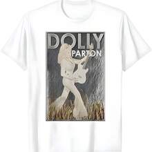 Camiseta de rock n roll Dolly Parton - Blanco - Ver 1