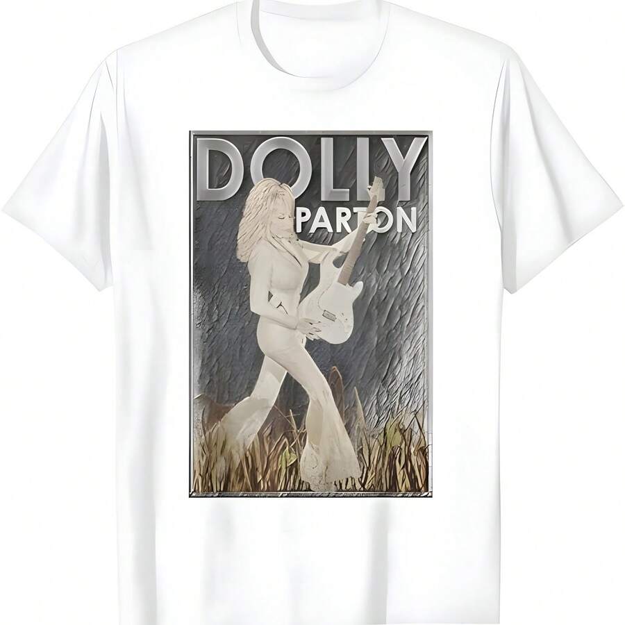 Camiseta de rock n roll Dolly Parton - Blanco - Ver 1