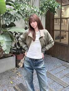 Women Jackets - Light Green - View 4