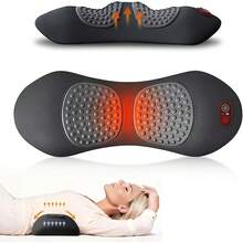 Smooth Spine Triple Fusion Back Massager For Sciatica Pain Relief, 3-In-1 Lumbar Traction Device With Heat And Vibration, Lower Back Stretcher For Office Chair & Car Support - Grey - View 11