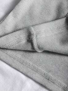 Chaqueta ligera con estampado floral de forro polar para mujer, estilo casual de calle con cremallera, ajuste delgado de manga larga, otoño - Gris Claro - Ver 3
