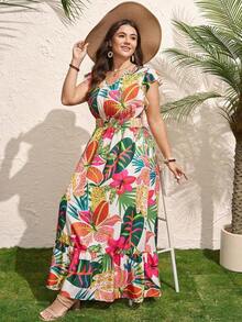 Comfylo Vestido casual de vacaciones largo con estampado de paisley talla grande, estilo boho, atuendos de verano boho de dinero viejo para mujeres, atuendos de primavera break rave, atuendos de festival de primavera break - Multicolor - Ver 11