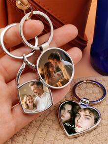 Llaveros personalizados con foto de pareja, llaveros de cerveza personalizados, regalos de agradecimiento personalizados, llaveros con foto personalizables, sets de regalos para novias. - Estilo B - Ver 7