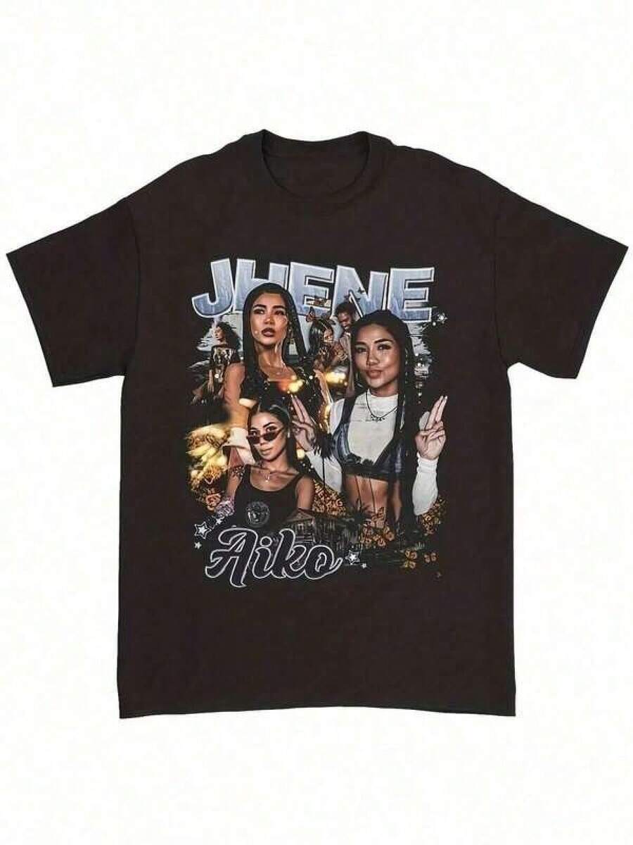 Camiseta unisex de manga corta, camiseta con diseño artístico de música de Jhene Aiko para hombre y mujer|SuaveLavablePara todas las estacionesInformalCalleDesgasteAlta CalidadImprimirAficionadosYAmigos-180 gramosOesteGráficoCamisetasHombresRopaCamisasParaHombreGráficoCamisetasMujeresRopaVeranoTopsVeranoRopaGráficoTeeCamisetashombre, , , Dazymujer,romwehombres, bohochic,maestrasregalos,camisetaparaconjuntos de mujercon curvasparamu,y2k, - Negro - Ver 1