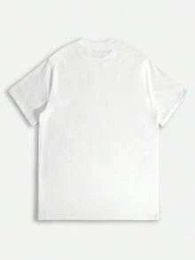 Women's Blouses. Clothing For Easter, Mother's Day, June Day. A Women's T-Shirt, Casual Short-Sleeved Top With Round Neck, Medium Elasticity Fabric, Machine Washable, Comfortable Fit Suitable For All Seasons, T-Shirt With Unique 2D Flat Print, Casual Sporty Style - Unisex Loose Cotton Short-Sleeved Round Neck Urban Vintage Style T-Shirt. - 白色的 - 查看 4