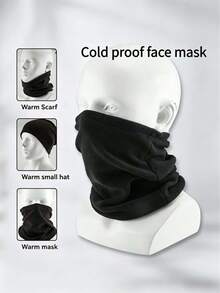 1 Par de Luvas Universais Quentes de Outono e Inverno para Homens e Mulheres, À Prova d'Água e à Prova de Vento, Tela Sensível ao Toque, com Bolso com Zíper/Malha Respirável/Silicone Antiderrapante/Design de Dedo Reversível/Fivela Antiperda, Adequado para Esportes ao Ar Livre como Esqui, Pesca - Preto - Visão 12