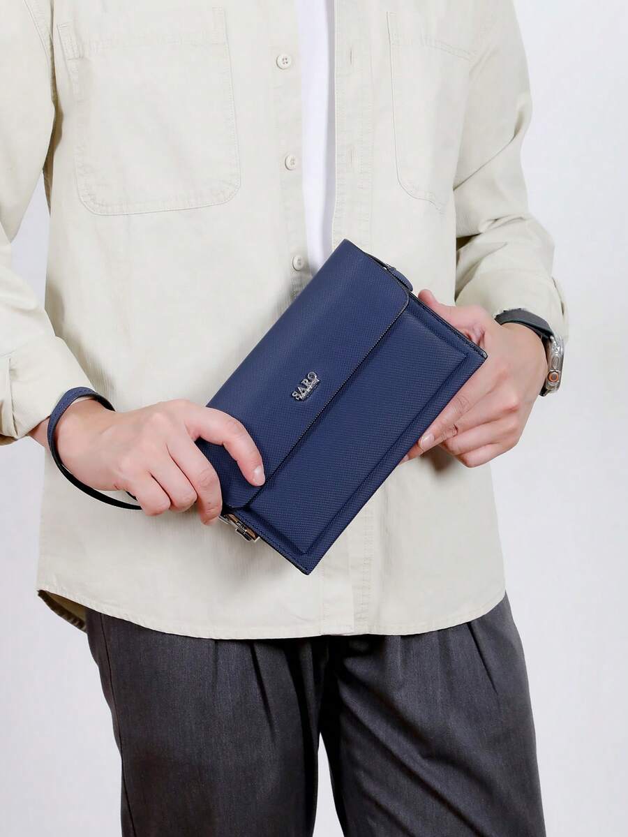 新款多功能密码锁男士手拿包，大容量商务休闲长款钱包，高品质手提包