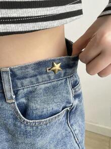 Botón De Diseño De Estrella Conveniente Y De Moda - Bronce - Ver 5