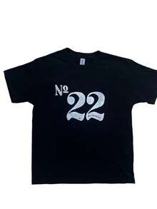 Camiseta unisex de manga corta, camiseta infantil con estampado gráfico Black No 22 Racer: Camiseta gráfica retro Y2K de los 90, playeras hombre, spiderman, ,  mujer, romwe men, boho chic, regalos para maestros, camiseta de mujer, atuendos curvy para hombre, y2k - Negro - Ver 1