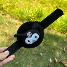 1 chiếc ví đựng tiền xu hình nhân vật hoạt hình Kuromi của Sanrio, ví cầm tay bằng vải nhung mềm mại, ví nhỏ có khóa kéo hình hoạt hình dễ thương, quà tặng nhỏ - Nhiều màu - Xem 13