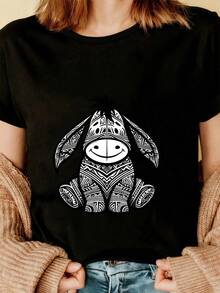Women T-Shirts - Black - View 3