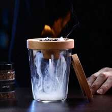 Wood Chip Smoker Using Wood Chips, 5 Natural Flavors Including Cherry, Apple, Walnut, Oak Barrel, Suitable For Food, Cheese, Desserts, With Wooden Lid Dedicated Smoking Set - A - View 3