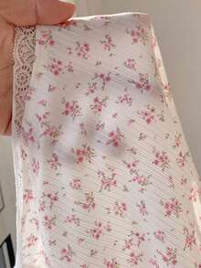 Body de encaje con parches, versátil para uso diario casual de mujer - Multicolor - Ver 8