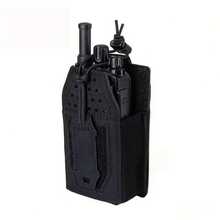 Bolsa de almacenamiento táctica para radio, soporte para walkie-talkie de caza, bolsa colgante abierta para radio, bolsa de nailon MOLLE para revistas - Multicolor - Ver 9