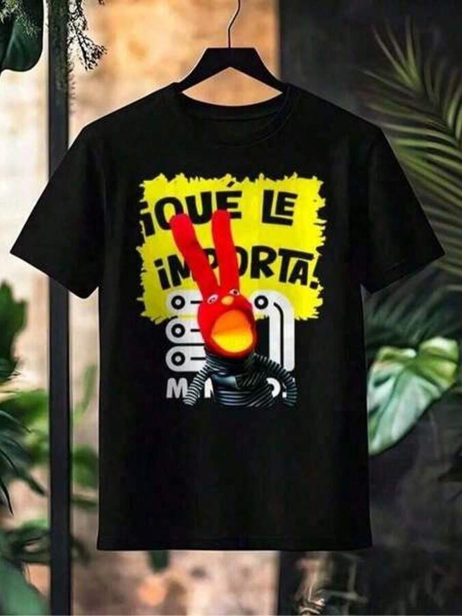 Camiseta Juan Carlos Bodoque 31 Minutos:  La Respuesta Perfecta - ¡Qué Le Importa! Camisas de Manga Corta para Hombres, con Tela Transpirable para un Uso Cómodo