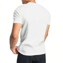 "Never Give Up" Inspirational T-Shirt - White With Black Lettering - Lightweight Yet Thick Crew Neck T-Shirt, Suitable For Men And Women - Casual Everyday Wear, Gym Gift, Machine Washable, Spring/Autumn/Summer Essential T-Shirt HHZQ - 黑色 - 查看 9