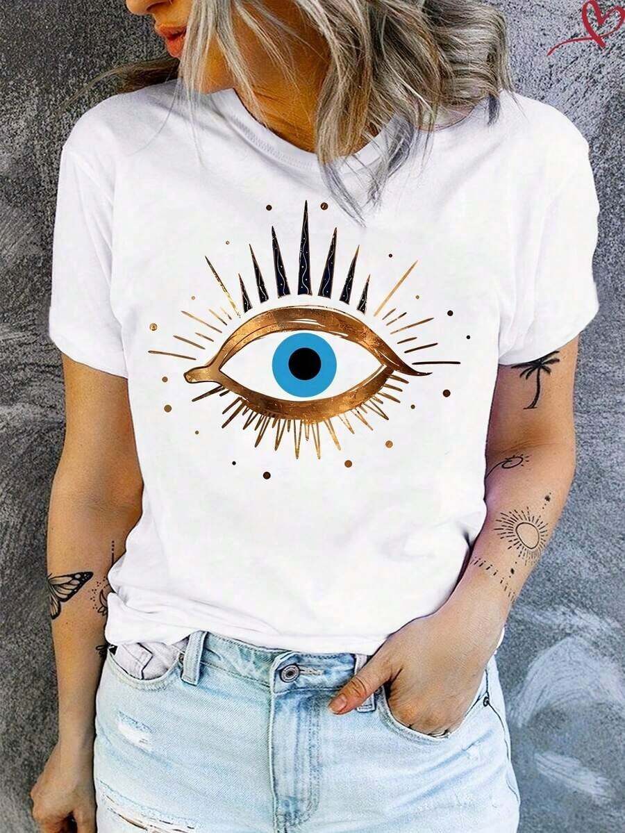 Women's All-Season Cotton Crew Neck T-Shirt, Casual Slim Fit, Short Sleeves, Soft And Breathable Fabric, Essential Undershirt For Daily Activities And Gym - 風格_ac - 查看 1