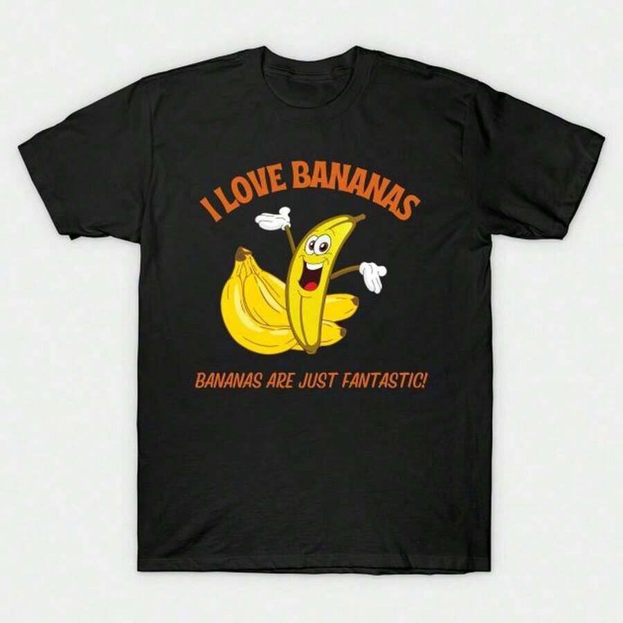 Camiseta Me encantan los plátanos220G C-AmiS-eta clásiC-A de aL-Godón uniS-ex de 220 g simpleM-ente perfecta. AdecuA-DA para todas las perS-onas, ya sean mujeres o hombres. Tejido duradero de alta C-Alidad apto para todas las costuR-AS, suave al tacto pero diseñado para durar. Tops transpirables. Conjuntos de otoño para mujer. Conjuntos de vaC-Aciones para mujer. Disfraz de Halloween para mujer. - Negro - Ver 1