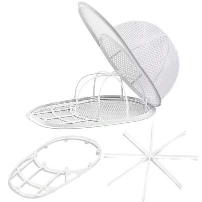 1pc/2pcs Laundry Bag & Hat Cleaning Set - Includes Mesh Laundry Bag + Hat Washing Frame, Durable Washing Machine Cleaning Tool, Removable & Storable For Various Hats, Suitable For Sports Enthusiasts And Laundry Care