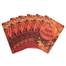 American Greetings Embossed Card 6-Count Assorted Halloween Pumpkin 5883295 - 微笑的理由 - 查看 1