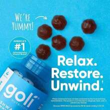 Goli Ashwagandha Gummies With Vitamin D & KSM-66 – Mixed Berry Flavor, Vegan, Non-GMO, Gluten & Gelatin Free – 60 Gummies Per Bottle - 2 包 - 查看 3