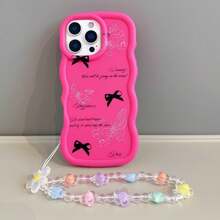 Porte-clés, Cordon gratuit avec commande, Suivre le magasin, Collection de produits. Étui de téléphone Macaron + Étui de téléphone avec chaîne, Compatible avec Apple 17PROMAX/16promax/15promax/14promax/13promax/12promax/11promax/XSMAX/7/8PLUS, Compatible avec Samsung S26/2524321u, Compatible avec Xiaomi, Compatible avec Honor, - Rose vif - Voir 4