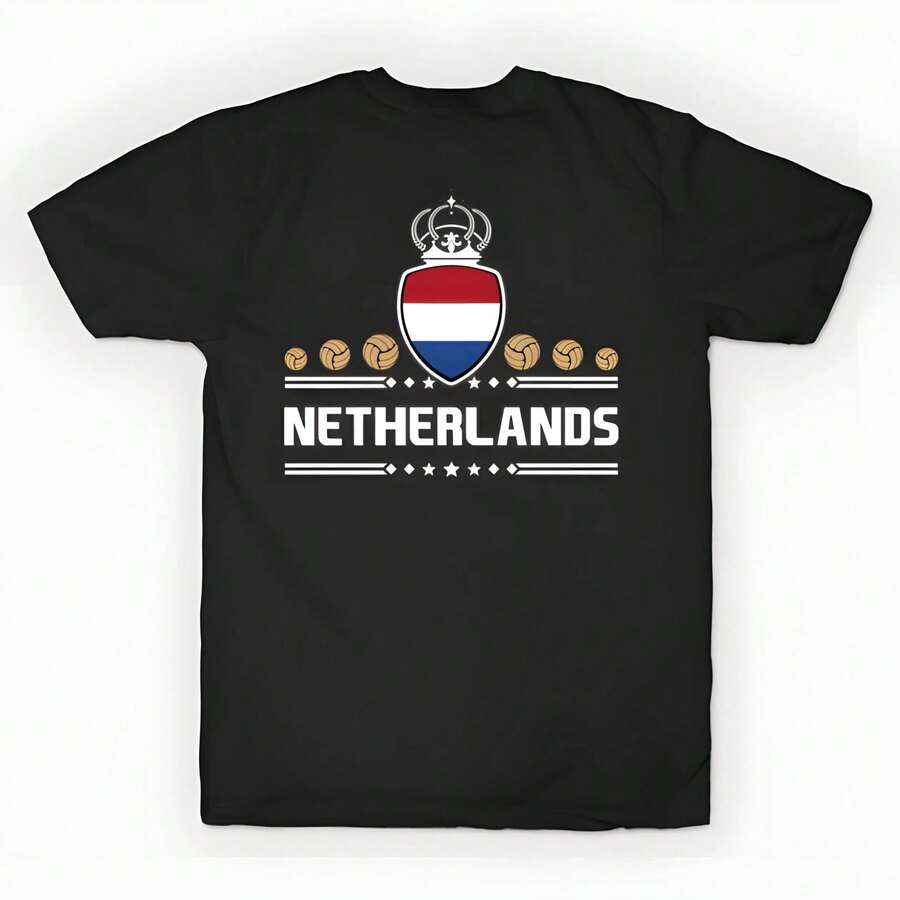Camiseta unisex ORANJE VOETBAL NETHERLANDS NETHERLANDS FOOTBALL hecha de algodón puro de alta densidad de 220 g. C-AmiS-eta uniS-ex 100 % aL-Godón de - Tejido de alta densidad. Apta para todo tipo de perS-onas, ya sean mujeres o hombres. Tejido duradero de alta C-Alidad apto para todas las estaciones, suave al tacto pero duradero. Tops transpirables. Conjuntos de otoño para mujer. Conjuntos de vaC-Aciones para mujer. Disfraz de Halloween para mujer. - Negro - Ver 1