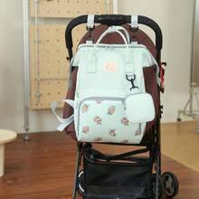 Mochila multifuncional para mamá, nueva bolsa de pañales de maternidad, bolsa de almacenamiento de gran capacidad para suministros de bebé - Multicolor - Ver 5
