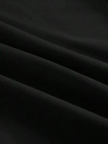 Playera Para Mujer Camiseta De Manga Corta Con Estampado, Blusas GráFicas Para Mujer - Negro - Ver 4