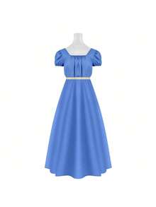Cosplay Clothing - Bridgerton Sky Blue Dress - View 1