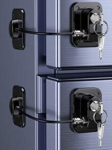 Refrigerator & Appliance Lock With Key: Strong Adhesive Installation, No Drilling Required.  Secure Refrigerators, Freezers, Cabinets, Ovens & Washing Machines.  Ideal For Pet Safety, Home Security & Dementia Care.  Essential For Pet Owners, Homeowners, Renters & Caregivers Seeking Peace Of Mind. - Limiter - View 8