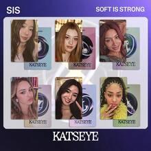 6 piezas Tarjetas fotográficas de doble cara de la serie de álbumes de grupos de chicas, tarjetas de colección de fans, regalos para fans - Multicolor - Ver 1