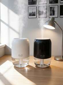 1件 200ml迷你加濕器，LED漸層燈，奶油白色機身，透明水箱。3色可選。可搭配精油使用（香氛+加濕）。靜音，USB供電。適用於汽車、臥室、客廳、辦公室、桌面、浴室、酒店、瑜伽、寵物房。 - Mist - 查看 6