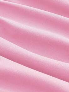 Vestido de corte en A y talle ceñido en la cintura, gris y con escote en V para mujer - Rosa coral - Ver 4