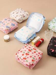 This Portable Nylon Sanitary Pad Storage Bag Features Multiple Print Designs And Is Made Of Durable Material. The Simple And Stylish Design Makes It An Essential For Travel, And It Can Also Be Used As A Wallet Or Cosmetic Storage Bag. - Multicolor - View 4