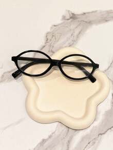 2 Pairs/1 Pair Women's Vintage Round Fashion Glasses Set Includes Two Pairs Of Glasses, Exquisitely Designed, Showcasing Charming Appeal. Full Frame Design Specially Made For Women, Fashionable And Versatile, Suitable For Daily Wear From Office To Any Occasion. Glasses Can Be Fitted With Prescription Lenses. - Transparent - View 5