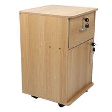 Filing Cabinet With Drawers On Wheels, Document Organizer, Modern Design For Office And Home - Mustard Yellow - View 3