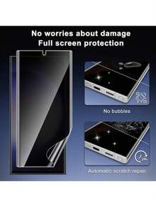 XINHONGYU 适用于三星 Galaxy A56 的 4 片装隐私屏幕保护膜，磨砂陶瓷隐私膜，柔性 TPU 隐私屏幕保护膜，非玻璃隐私陶瓷保护膜，适用于 Galaxy A17 A16 A15 A14 A13 A12 A26 A25 A24 A23 A22 A36 A35 A34 A33 A32 A56 A55 A54 A53 A52 A07 A06 A05 A05S A04 A03 系列 [不支持指纹解锁]，易于安装，兼容手机壳 - 4pcs - 查看 5