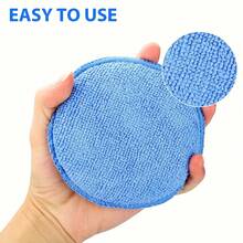 10 miếng mút bôi sáp bằng sợi microfiber, dụng cụ bôi sáp xe hơi, miếng mút đánh bóng và làm sạch chi tiết cho xe hơi (đường kính 5 inch) - Miếng bọt biển đánh sáp - Xem 4
