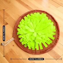 Adjustable Round Pet Snuffle Mat, Suitable For Cats And Dogs, Slow Feeder, Puzzle Toy, Chew-Resistant Scent Training Mat - Multicolor - View 10