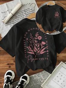 Camiseta de mujer para primavera y verano - Negro - Ver 8