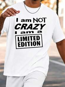 Men's T-Shirts, White Short Sleeve T-Shirts With Fun Slogan Prints, Breathable Short Sleeve Fabric With Moderate Elasticity, Men's T-Shirts, Crew Neck T-Shirts, Perfect For Everyday Casual Wear And Outdoor Fashion, Robust Urban Retro Combination Ideal For Wearing Or Gifting On Holidays. - 白色 - 查看 8