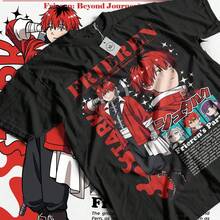Fern Stark Girl Anime Gift Shirt - One Size - 220g Thick Unisex Cotton, Soft Texture And Pleasant Feel, Comfortable And Skin-Friendly. Classic And Simple Style That Never Goes Out Of Fashion, Ideal For Everyday Wear, Sports, Travel, Vacations And Any Casual Occasion. - 黑色 - 查看 1